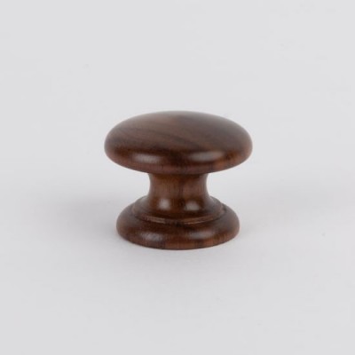 Knob style D 38mm walnut lacquered wooden knob